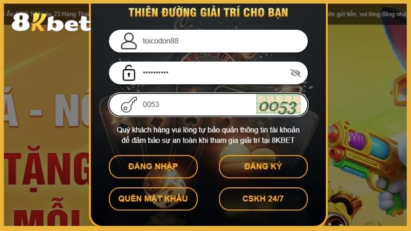 Hoàn tất thông tin vào biểu mẫu